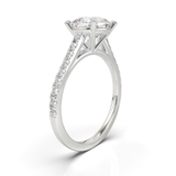 Montura Pavé 0.01 Catedral Oro Blanco