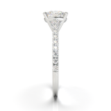 Montura Pavé 0.01 Catedral Oro Blanco