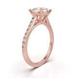 Montura Pavé 0.01 Catedral Oro Rosa