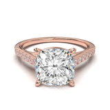 Montura Pavé 0.01 Catedral Oro Rosa
