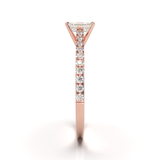 Montura Pavé 0.01 Catedral Oro Rosa