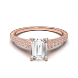 Montura Pavé 0.01 Catedral Oro Rosa