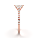 Montura Pavé 0.01 Catedral Oro Rosa