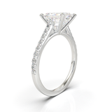 Montura Pavé 0.01 Catedral Oro Blanco