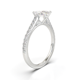 Montura Pavé 0.01 Catedral Oro Blanco