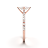 Montura Pavé 0.01 Catedral Oro Rosa