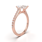 Montura Pavé 0.01 Catedral Oro Rosa