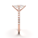 Montura Pavé 0.01 Catedral Oro Rosa