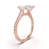 Montura Pavé 0.01 Catedral Oro Rosa
