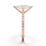 Montura Pavé 0.01 Catedral Oro Rosa