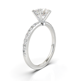 Tiffany Style Pavé Frame White Gold