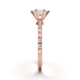 Rose Gold Tiffany Style Pavé Frame
