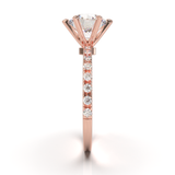 Rose Gold Tiffany Style Pavé Frame