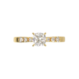 Pavé Frame 3,2,1 Yellow Gold