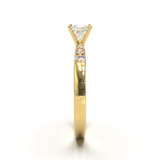 Pavé Frame 3,2,1 Yellow Gold