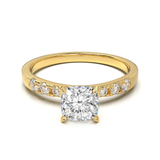 Pavé Frame 3,2,1 Yellow Gold
