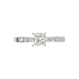 Pavé Frame 3,2,1 White Gold