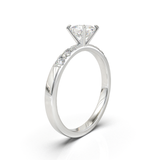 Pavé Frame 3,2,1 White Gold