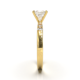 Pavé Frame 3,2,1 Yellow Gold