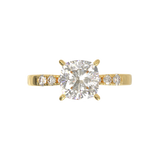 Pavé Frame 3,2,1 Yellow Gold