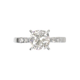 Pavé Frame 3,2,1 White Gold
