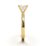 Pavé Frame 3,2,1 Yellow Gold