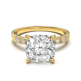 Pavé Frame 3,2,1 Yellow Gold