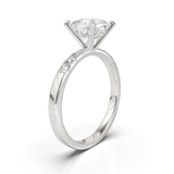 Pavé Frame 3,2,1 White Gold