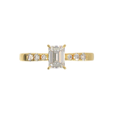 Pavé Frame 3,2,1 Yellow Gold