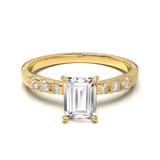 Pavé Frame 3,2,1 Yellow Gold