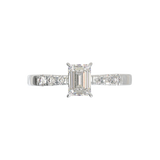 Pavé Frame 3,2,1 White Gold