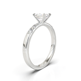 Pavé Frame 3,2,1 White Gold