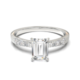 Pavé Frame 3,2,1 White Gold