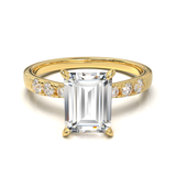 Pavé Frame 3,2,1 Yellow Gold
