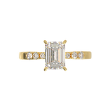 Pavé Frame 3,2,1 Yellow Gold