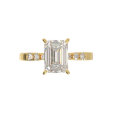 Pavé Frame 3,2,1 Yellow Gold
