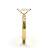 Pavé Frame 3,2,1 Yellow Gold