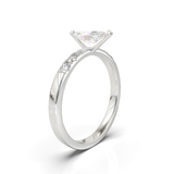 Pavé Frame 3,2,1 White Gold