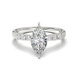 Pavé Frame 3,2,1 White Gold