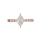 Pavé Frame 3,2,1 Rose Gold