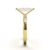 Pavé Frame 3,2,1 Yellow Gold