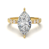 Pavé Frame 3,2,1 Yellow Gold