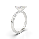 Pavé Frame 3,2,1 White Gold