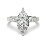 Pavé Frame 3,2,1 White Gold