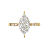 Pavé Frame 3,2,1 Yellow Gold