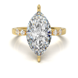 Pavé Frame 3,2,1 Yellow Gold