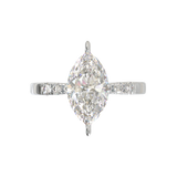 Pavé Frame 3,2,1 White Gold