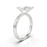 Pavé Frame 3,2,1 White Gold
