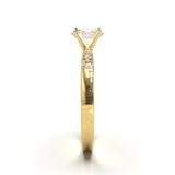 Pavé Frame 3,2,1 Yellow Gold