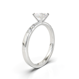 Pavé Frame 3,2,1 White Gold